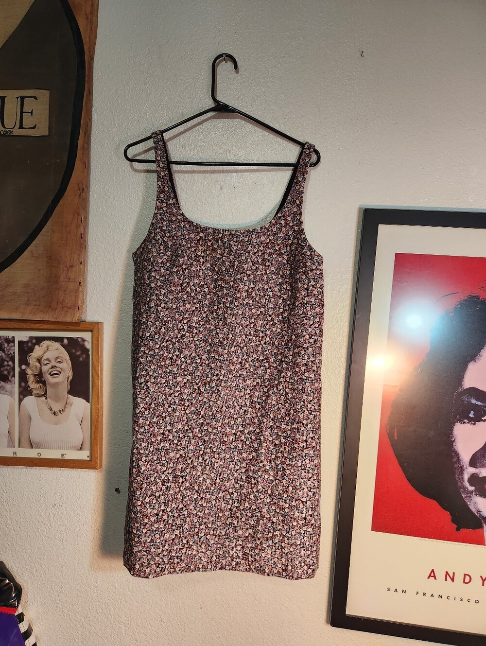 H&M Sleeveless Mini Dress in Pink Floral Print